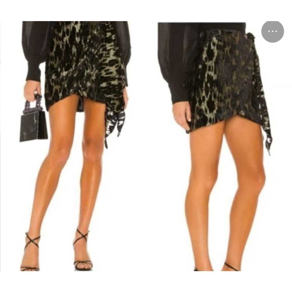 Women's Bardot Skirt, Size 10 Black and Gold - Picture 2 of 9